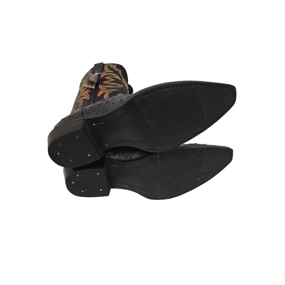 Dingo Men's DI 115 Outlaw Embroidered Ostrich Print Western Boot Black 9.5D - Picture 6 of 6